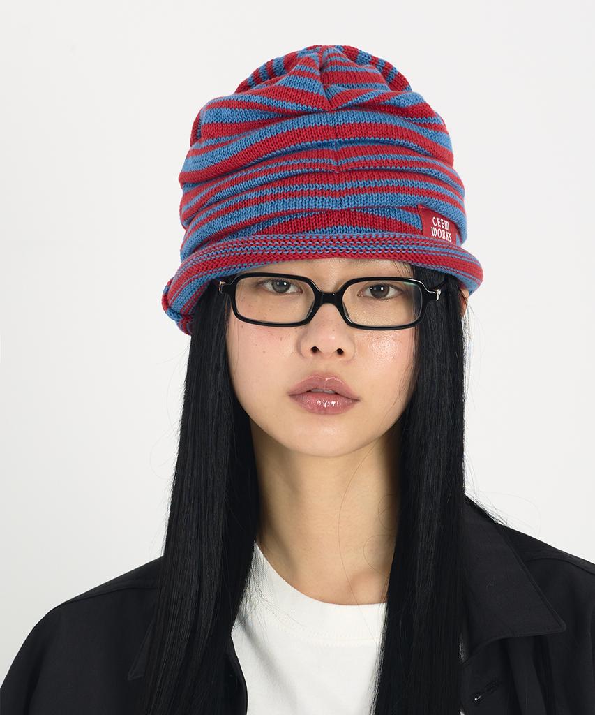 Simwogseu Twist Stripe Beanie
