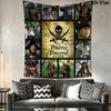 Pirates Caribbean Tidal Crown Tapestry Fashion Print Background Cloth Atmospheric Background Cloth Wall Decoration Wall Covering Decoration