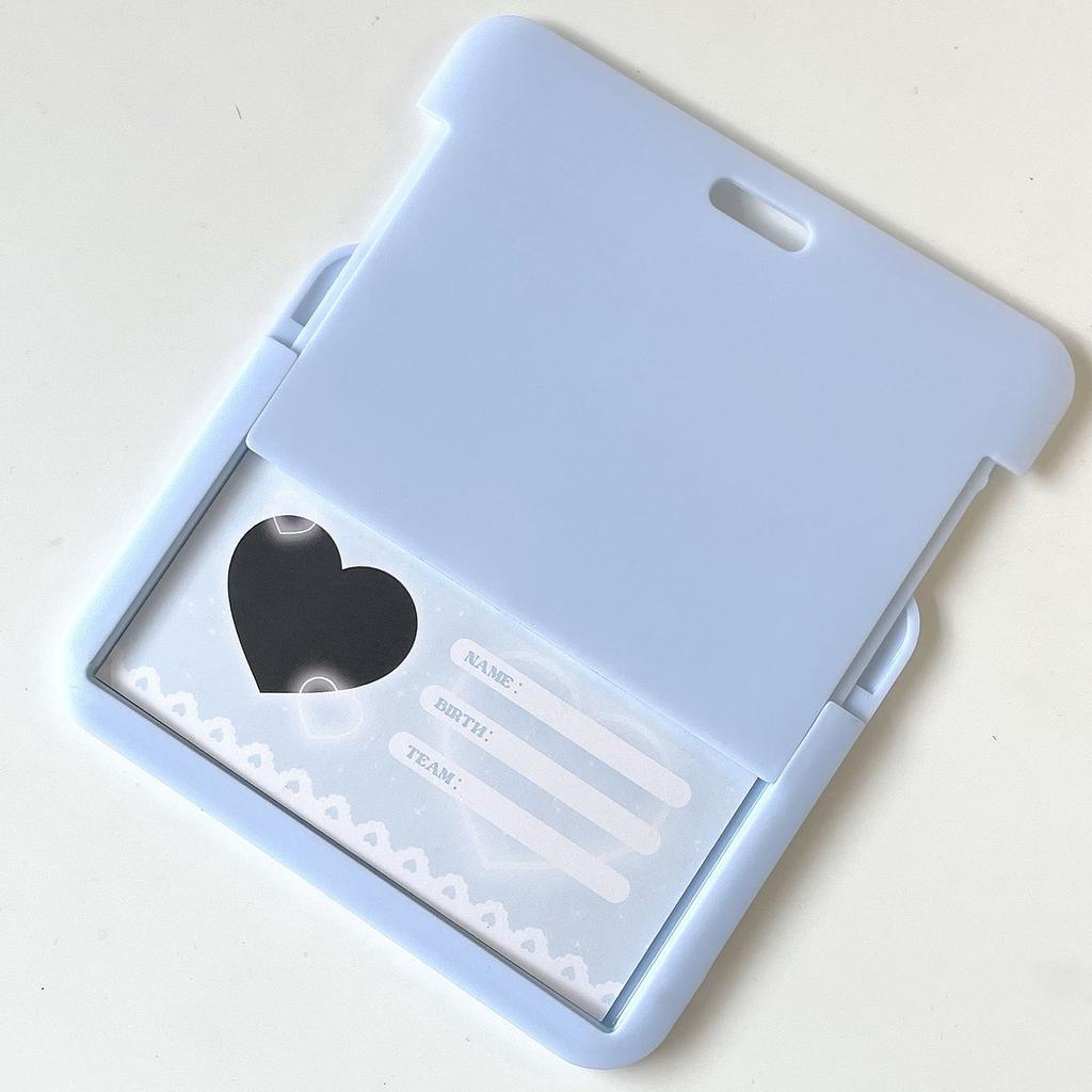 Durable & Waterproof Photocard Holders Keychain ID Badge Holder Bus Card Student School Supplies ID Credit Card Hold