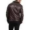 SKINOUTFIT Herren Echtes Lammleder Braun Lederjacke Stilvolle Motorrad Bomber Biker Oberbekleidung MJ 84