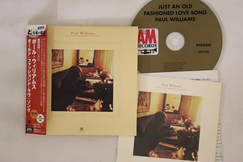 CD PAUL WILLIAMS - Just An Old Fashioned Love Song UICY9185 A&M 2001 Japan Obi Rock Used