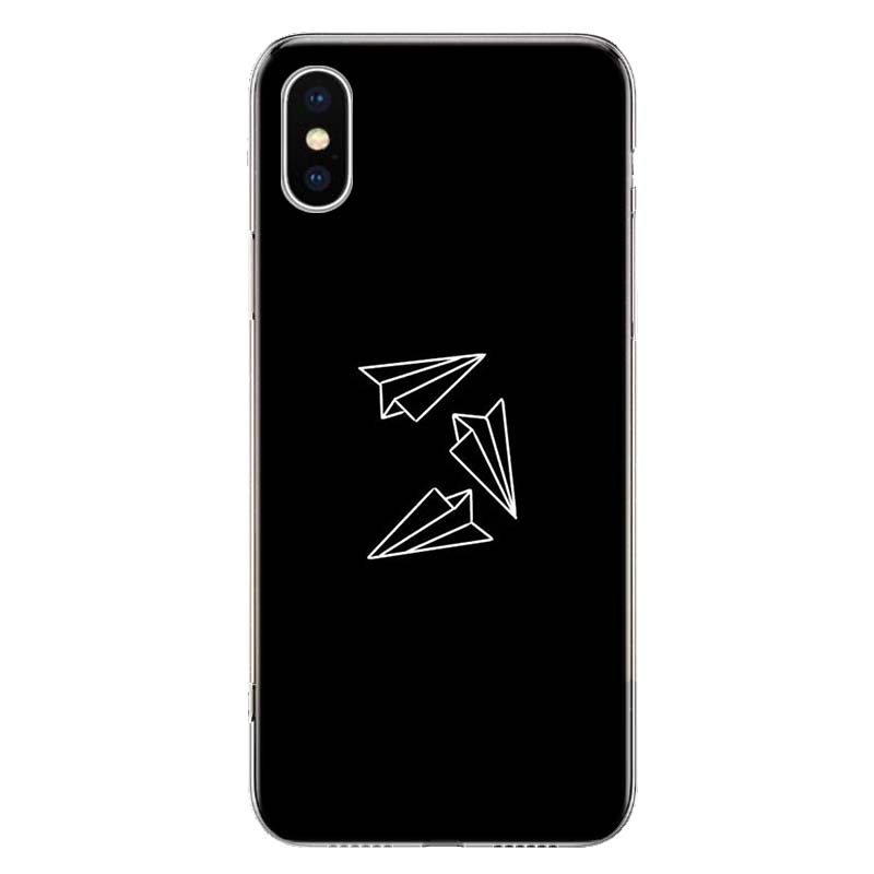 Travel the World Paper Plane Cover Phone Case For Apple iPhone 11 12 13 14 Pro 7 XR X XS Max 6 6S 8 Plus + Mini 5 SE Print Soft