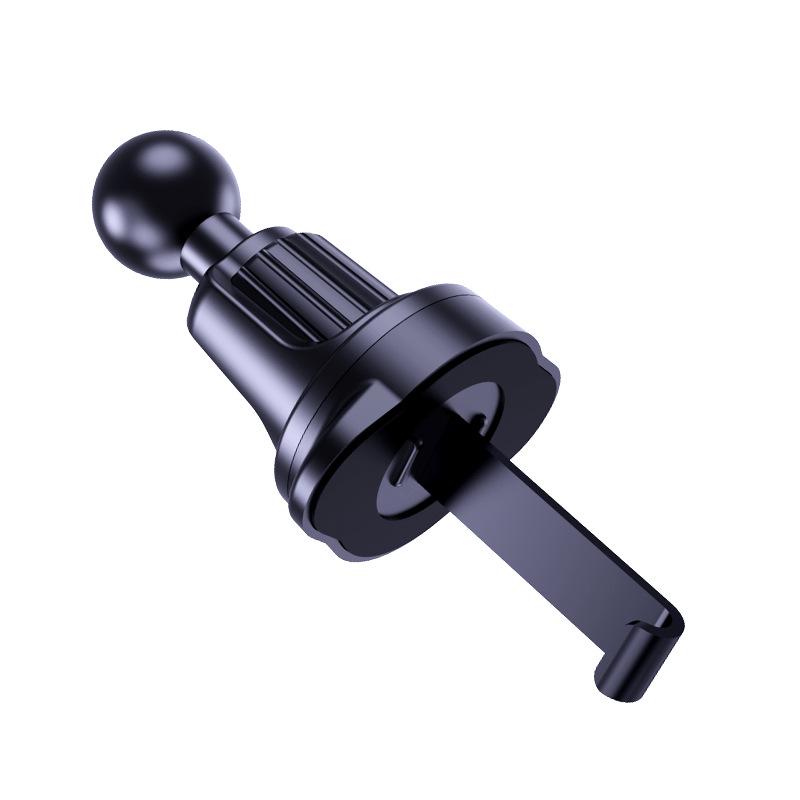 Sturdy Car Phone Holder with Inverted Hook & Vacuum Suction for Horizontal/Vertical Air Outlet Navigation