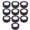 10 Rolls Black Electrical Tape 600V PVC Water Proof Tape 20mm X 10M Strong Adhesive Flame Retardant for Indoor Outdoor