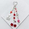 Modern Cherry Themed Keychain Accessory Crafted From Sturdy Materials Perfect For Adding Flair To Any Ensembles