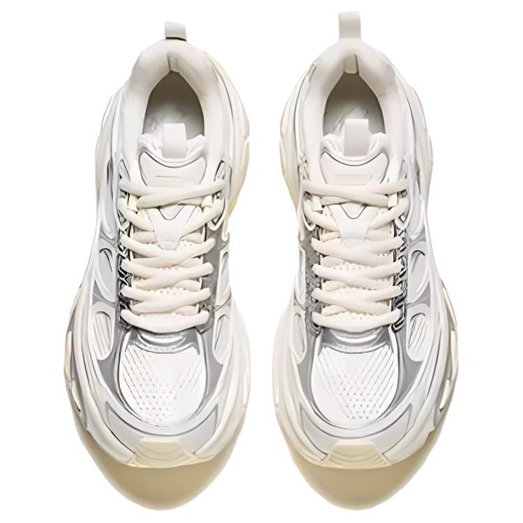 Anta Fuyao Height Increasing Low top Chunky Sneakers Women's White Silver 122438897-1
