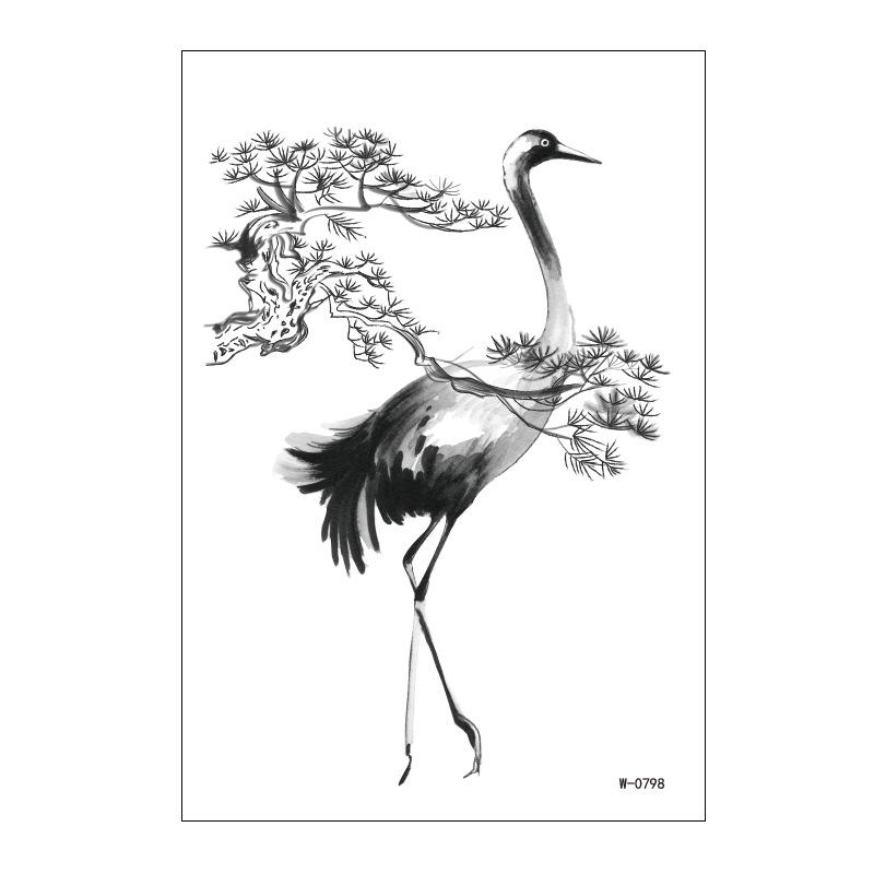 Tattoo Sticker Large Pattern Flower Arm Tattoo Sticker Ink Painting Water Transfer Waterproof Tattoo Sticker