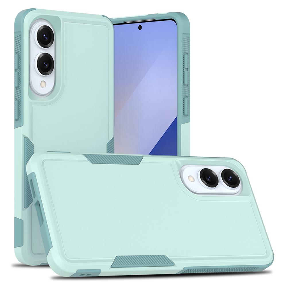 

For Samsung Galaxy S25 Edge Case 2 in 1 PC+TPU Shockproof Phone Cover Mint Green