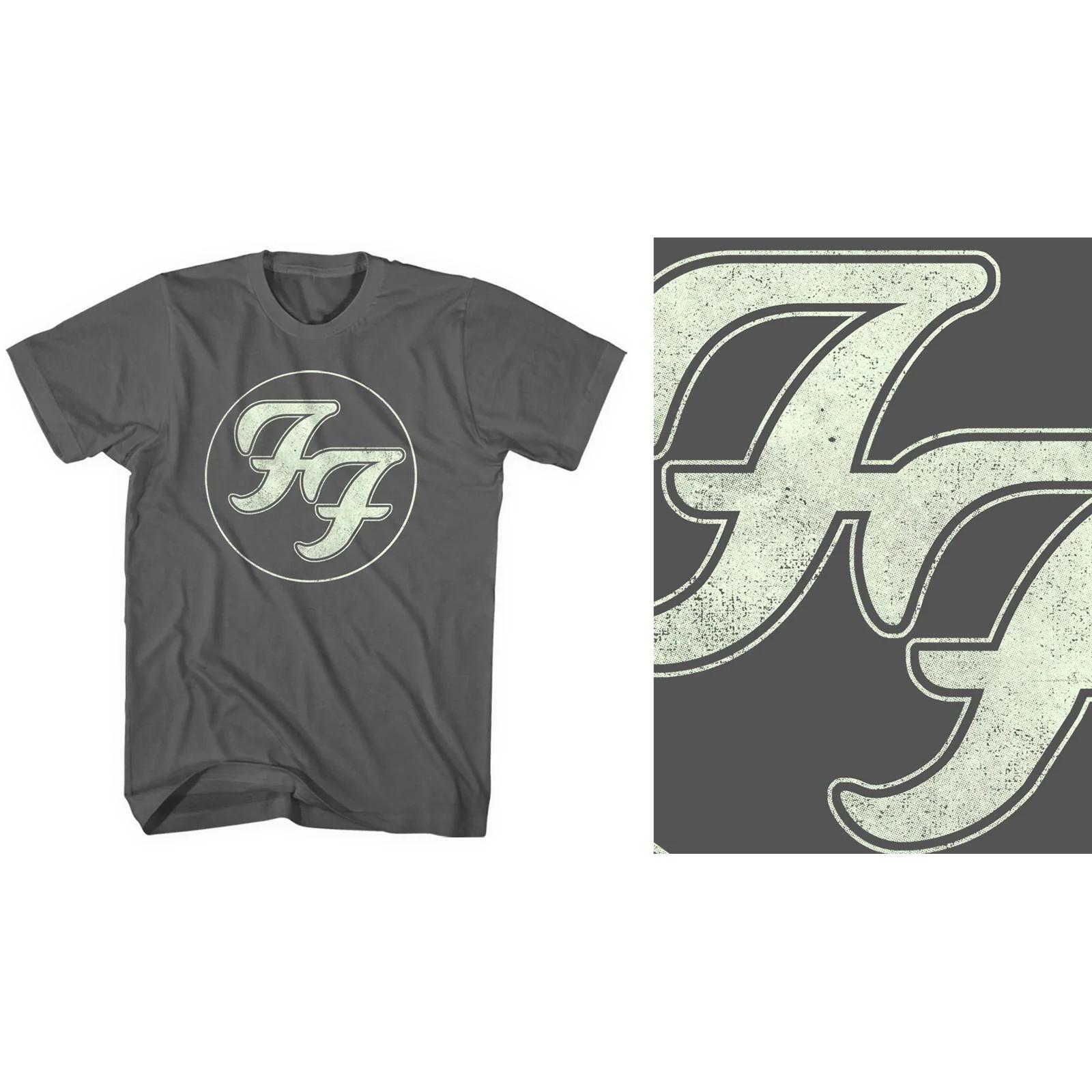 Foo Fighters T-Shirt: Gold FF Logo OFFICIAL NEW S