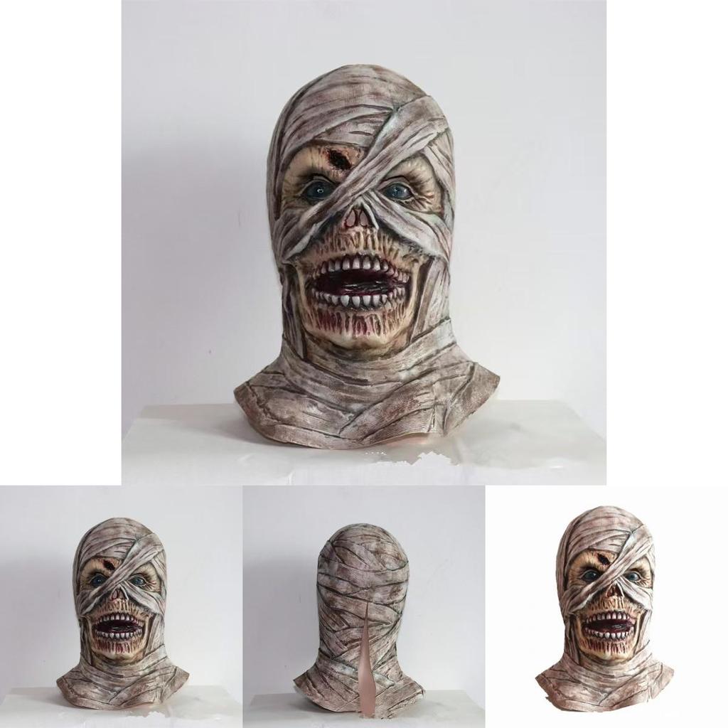 Latex Mummy Mask For Halloween With Diy Spooky Effect For Costume And Party Use