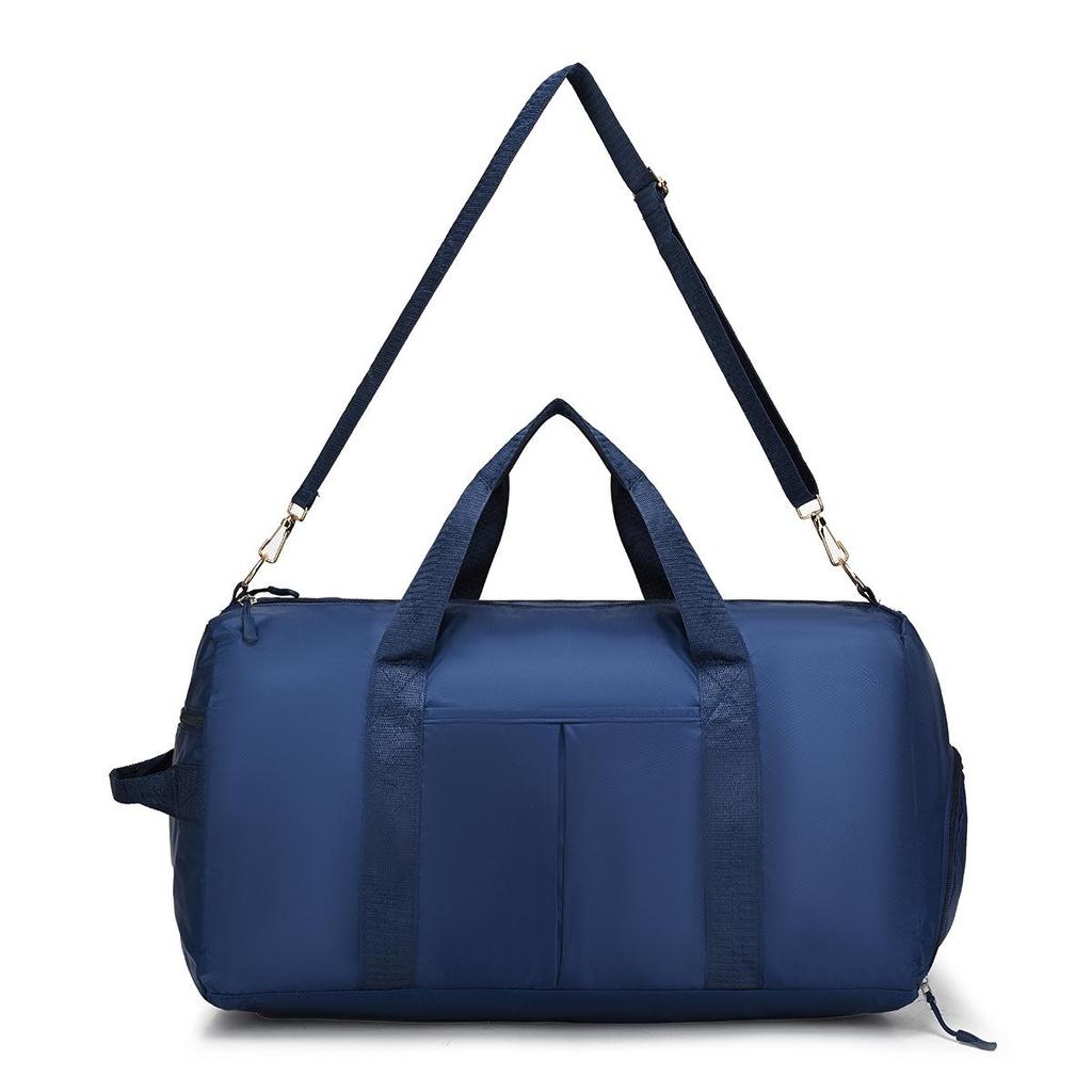 Women's Large Capacity Sports Yoga Bag with Shoe Compartment - Dry/Wet Separation, Solid Color, Ideal for Travel and Gym