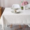Decorative Tea Table Cover Fringe Edge Rectangular Tablecloth Retro Cloth Deskcloth  Home Textile