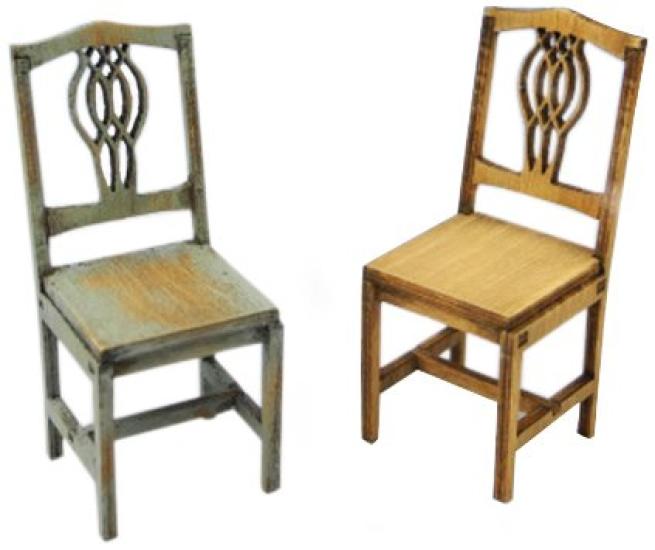 Cobaanii Model Workshop Sweet Style Series Chair Set Assembly Kit 1/24 (2 Chairs) SS-002
