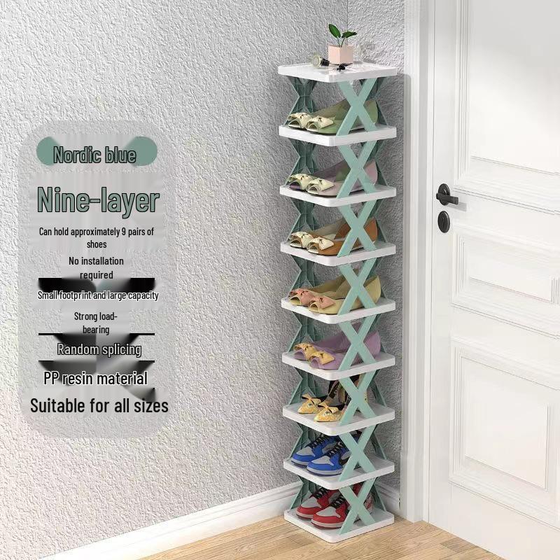 Compact Entryway Shoe Cabinet: Space-saving Multi-layer Storage for Small Wardrobes and Dormitories