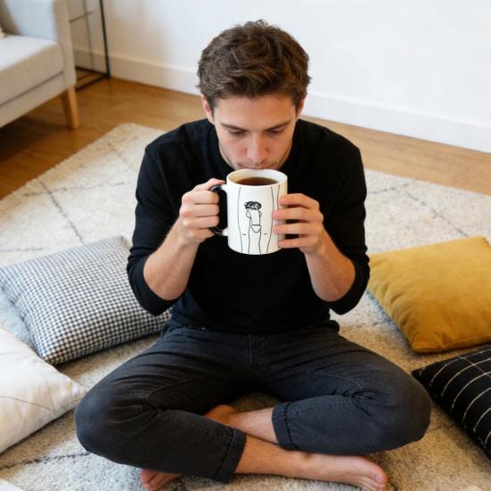 Color Morphing Mug Thermochromic Ceramic Coffee Tea Cup Dishwasher Safe Heat Sensitive Drinkware for Home Office Travel Party Use