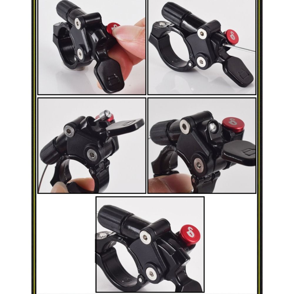 Aluminum Alloy Bike Fork Dropper Silver Road Bicycle Handlebars New Dropper Remote  Mtb Bike