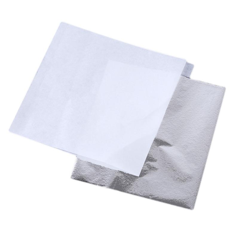 100 Blatt Imitation Blattgold Anti-Aging Vergoldung Für Lebensmitteldekorationen Handgemacht DIY Scrapbooking Basteldekoration