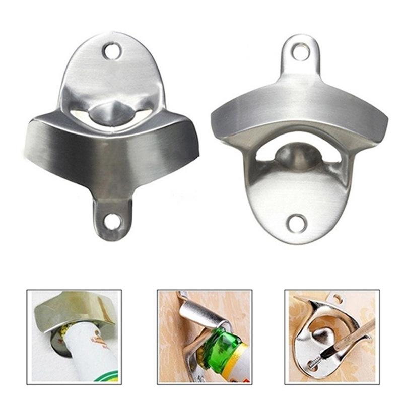 Stainless Steel Wall Mounted Bottle Opener Beer Bottle Opener Creative Bottle Opener Metal Bottle Opener