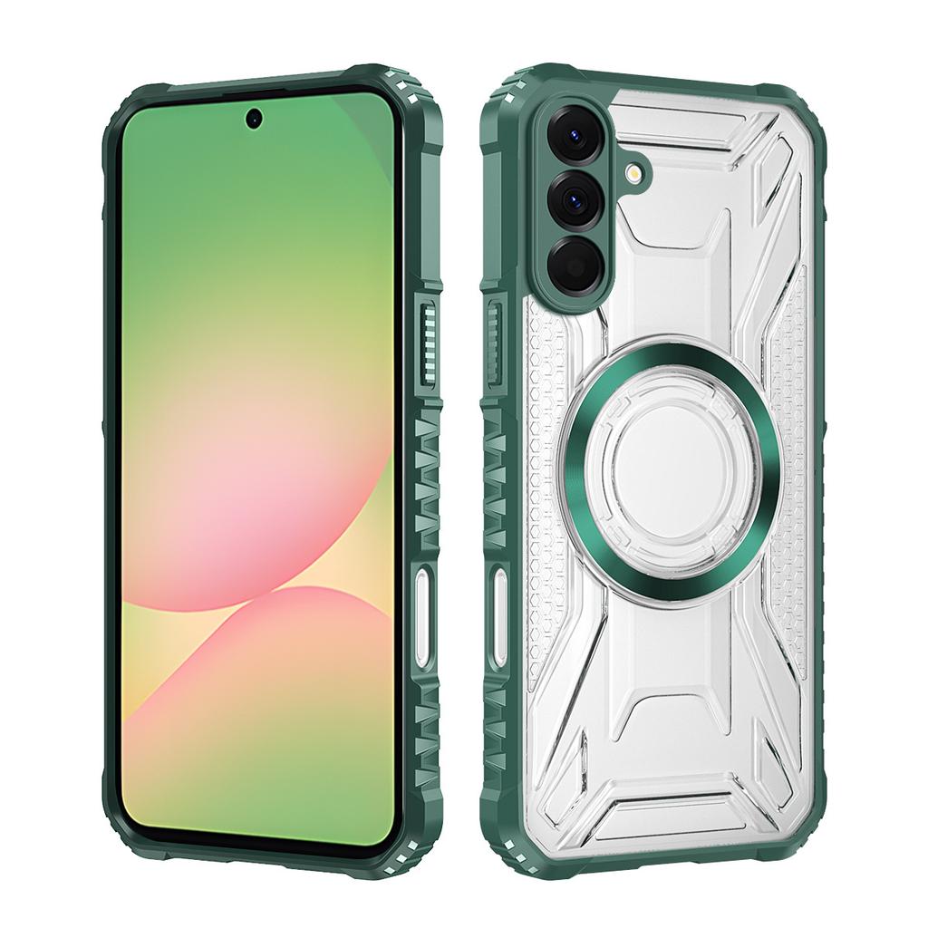 Applicable To Samsung A57 War Shadow Magnetic Mobile Phone Case A37 Transparent A17 All-inclusive A07 Anti-drop A56 Protective Case A36