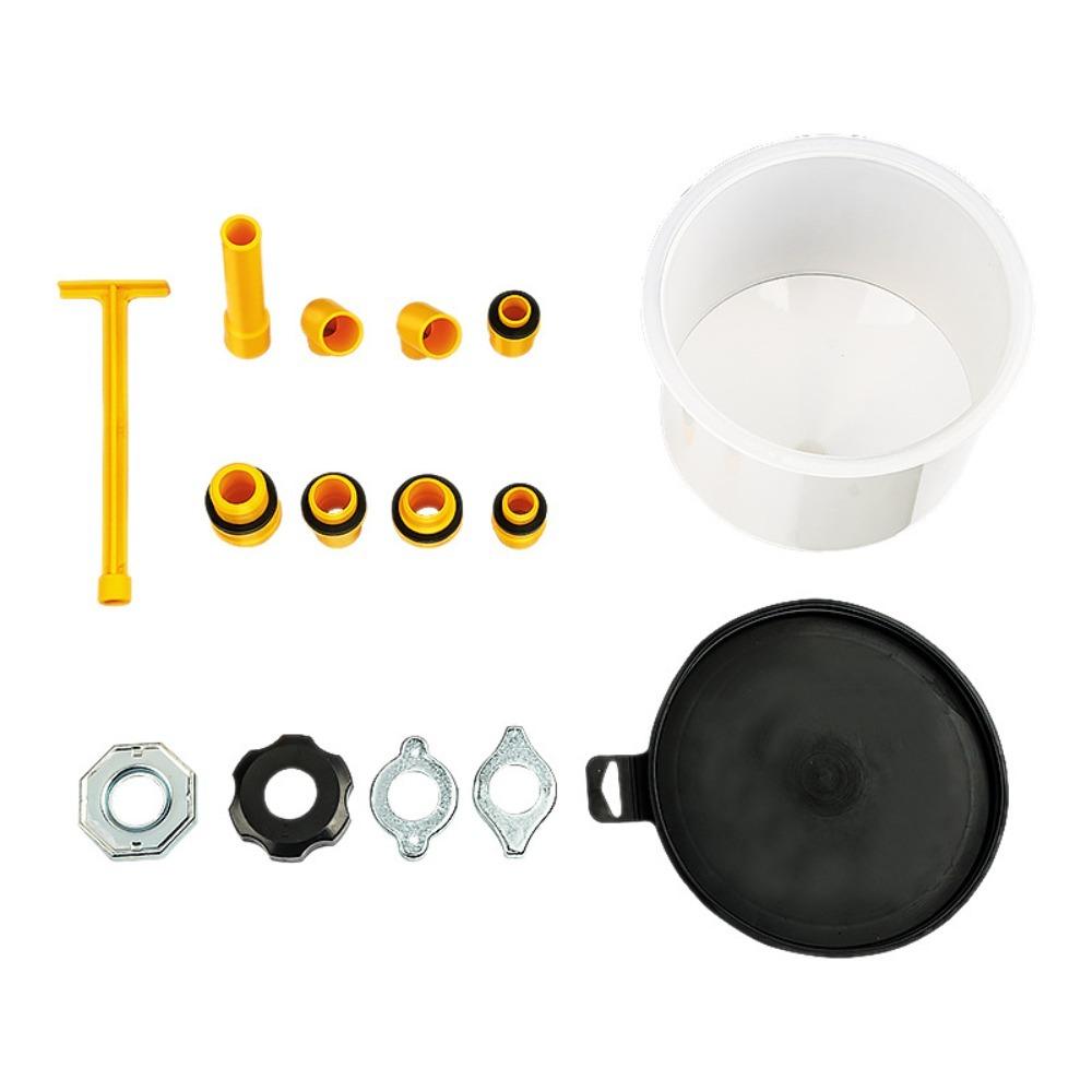 

15pcs Set Car Radiator Funnel Kit Spill Proof Design Bleeder Spout Coolant Filling Kit Refill Funnel Water Cooling System Kit жовтий