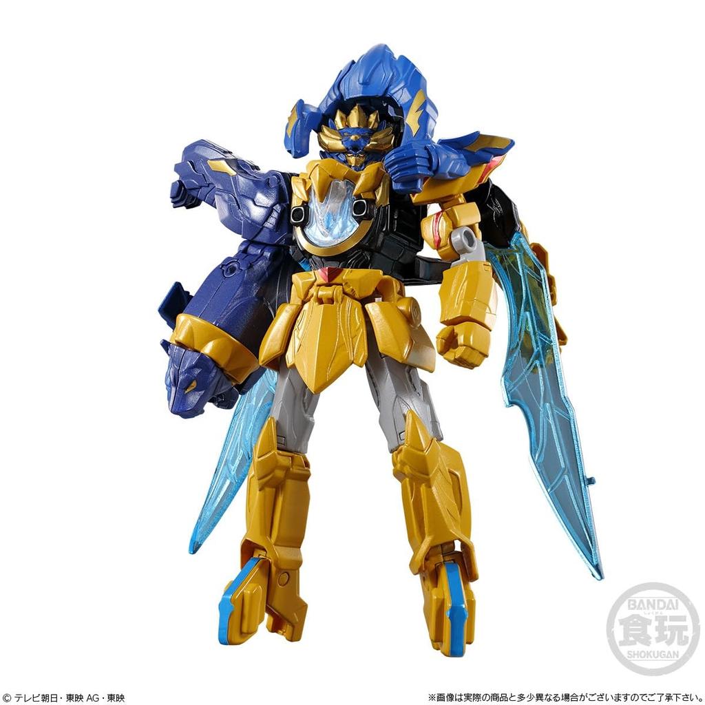 BANDAI Minipla Number One Combined Series 01 Tega Sword & Leon Buster 50 & Tyranno Hammer 50 Set (Candy Toy)