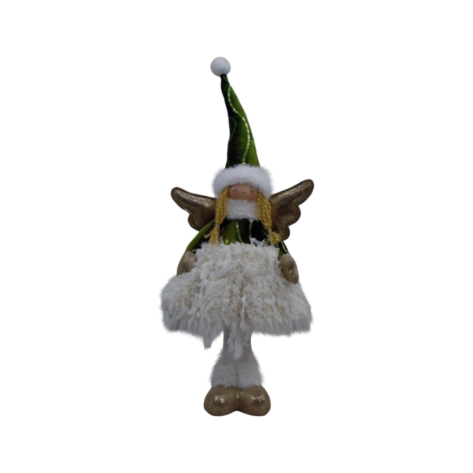 

Рождественская кукла маленькой девочки-ангела, мультяшная принцесса, кукла в высокой шляпе, витрина, кукла с длинными ногами, рождественская кукла One Size