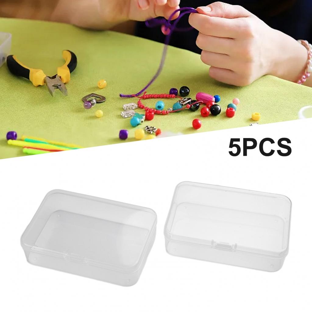 5 Stück Plastikbox Aufbewahrung Nützlicher Behälter Schmuck Neu