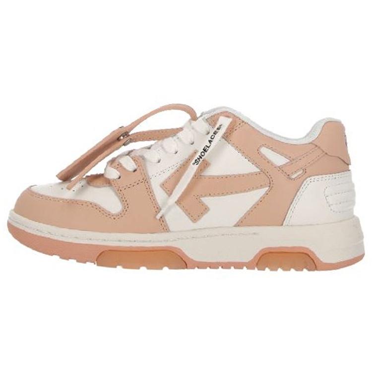 (WMNS) Off-White Out Of Office Low-Top Sneaker 'Tan White' Women's OWIA259S23LEA0013401