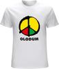 BPWG New OLODUM Logo Brazilian Men's White T Shirt Black