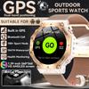 New Bulit-in GPS Outdoor Smart Watch Men Flashlight compass BT call Heart rate 10ATM Waterproof  Sports Smart watch