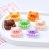 3D Bear Sofa Cartoon Shoe Charms, Cream Glue, Resin DIY Jewelry Accessories