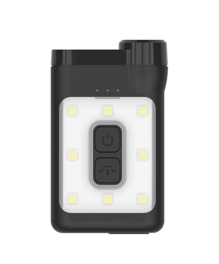 Prism LED Lantern, CLAYMORE CapOn 65A+ Rechargeable, 3 Lighting Modes, Stepless Dimming, Color: Black, CLP-330BK