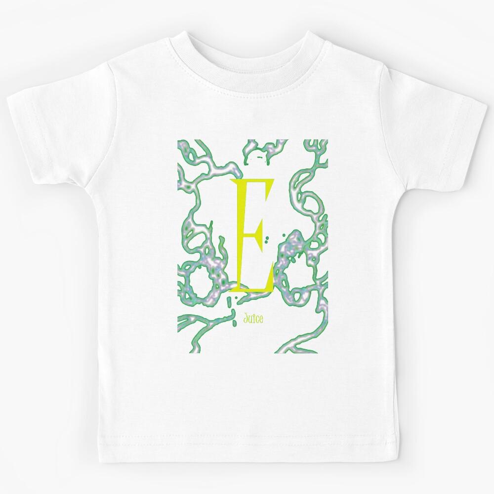 Juice Font Iconic Charactography - E Kids T-Shirt 120