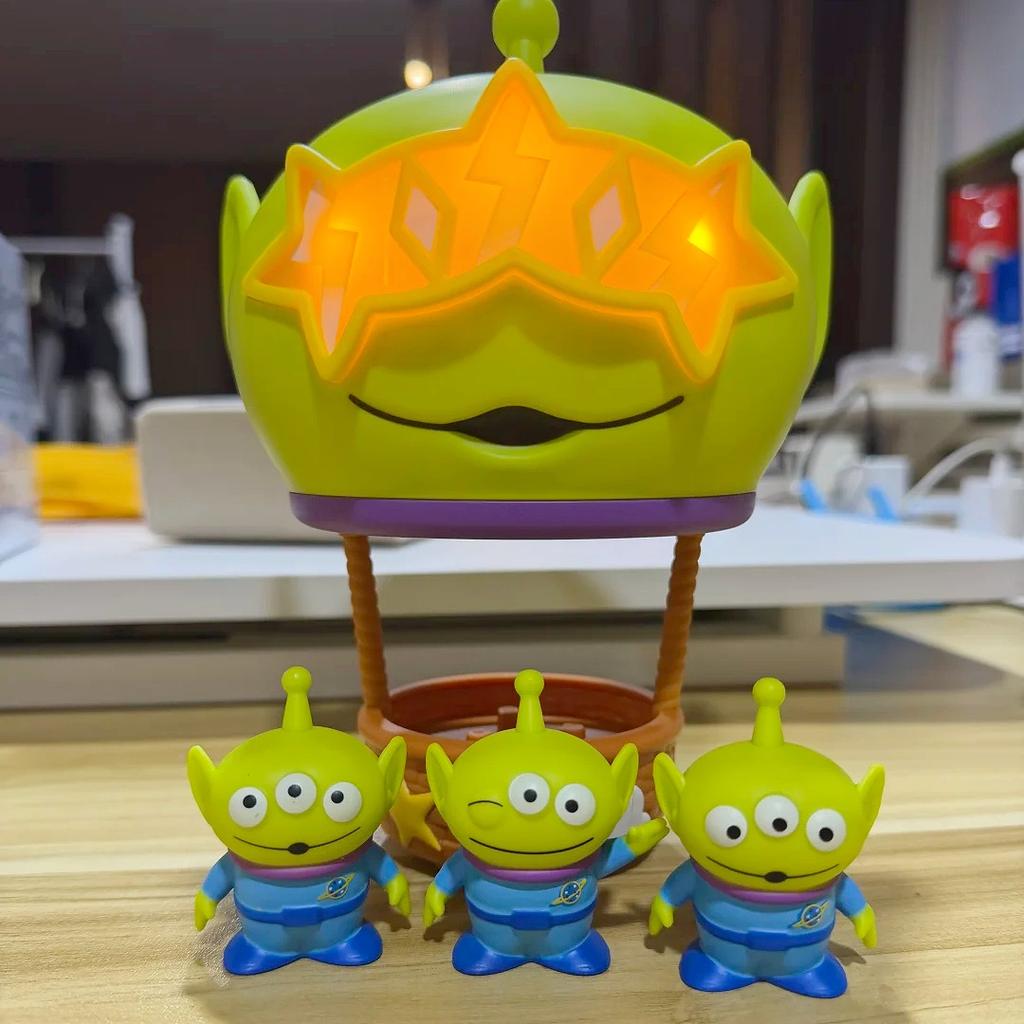 Toy Story Collaboration Edition Buzz Lightyear Woody Three-Eyed Alien Night Light Anime Figures Gifts