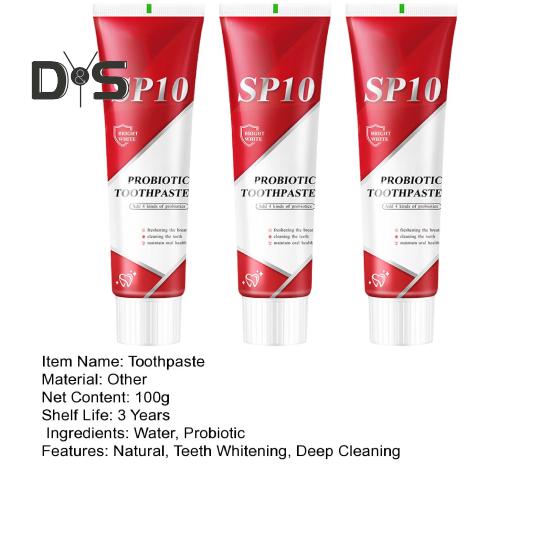 1/2/3Pcs 100G Probiotic Toothpaste Men Women Natural Teeth Whitening Deep Cleaning Bad Breath Stain Removal Teeth Brightening Toothpaste