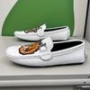 Modne buty męskie z haftem tygrysa, mokasyny, wygodne wsuwane, designerskie luksusowe buty męskie, duży rozmiar 48, markowe buty codzienne skórzane