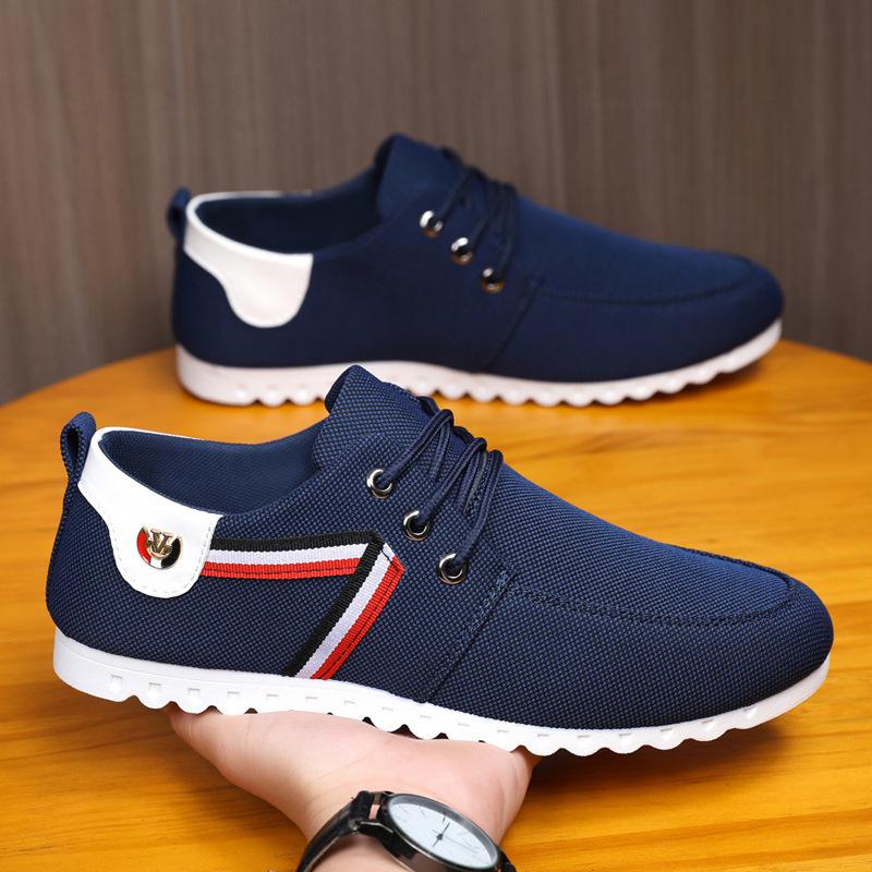 Chaussures Décontractées pour Hommes Chaussures Décontractées Chaussures en Toile Respirante Italiennes Chaussures de Conduite pour Hommes Nouvelles Chaussures Plates