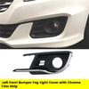 Car Front Bumper Fog Light Cover with Chrome Trim Strip Compatible for Suzuki Ciaz 2015-2017 Car Fog Lamp Grille Bezel(1 Pair)