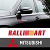 2uds Pegatina de Vinilo para Coche Decoración de Carrocería y Maletero Pegatina Calcomanía Accesorios Para Ralliart Lancer EX Outlander ASX EX10 Pajer