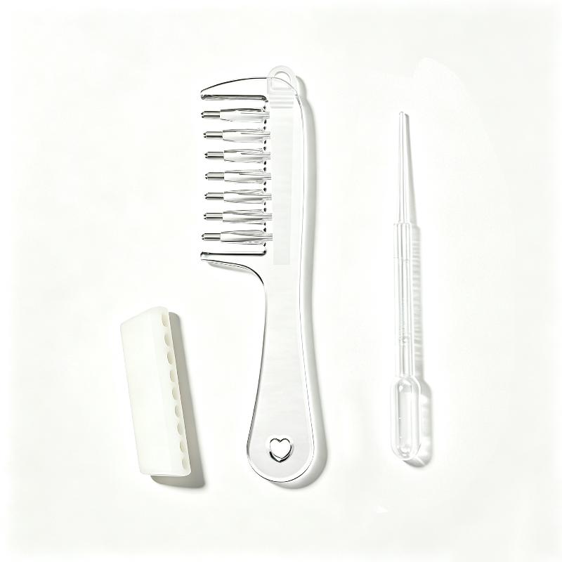 1 Set Refillable Oil Hair Care Comb Essential Oil Infusion Hair Comb Scalp Massage Applicator Brush For Hair Growth Treatment