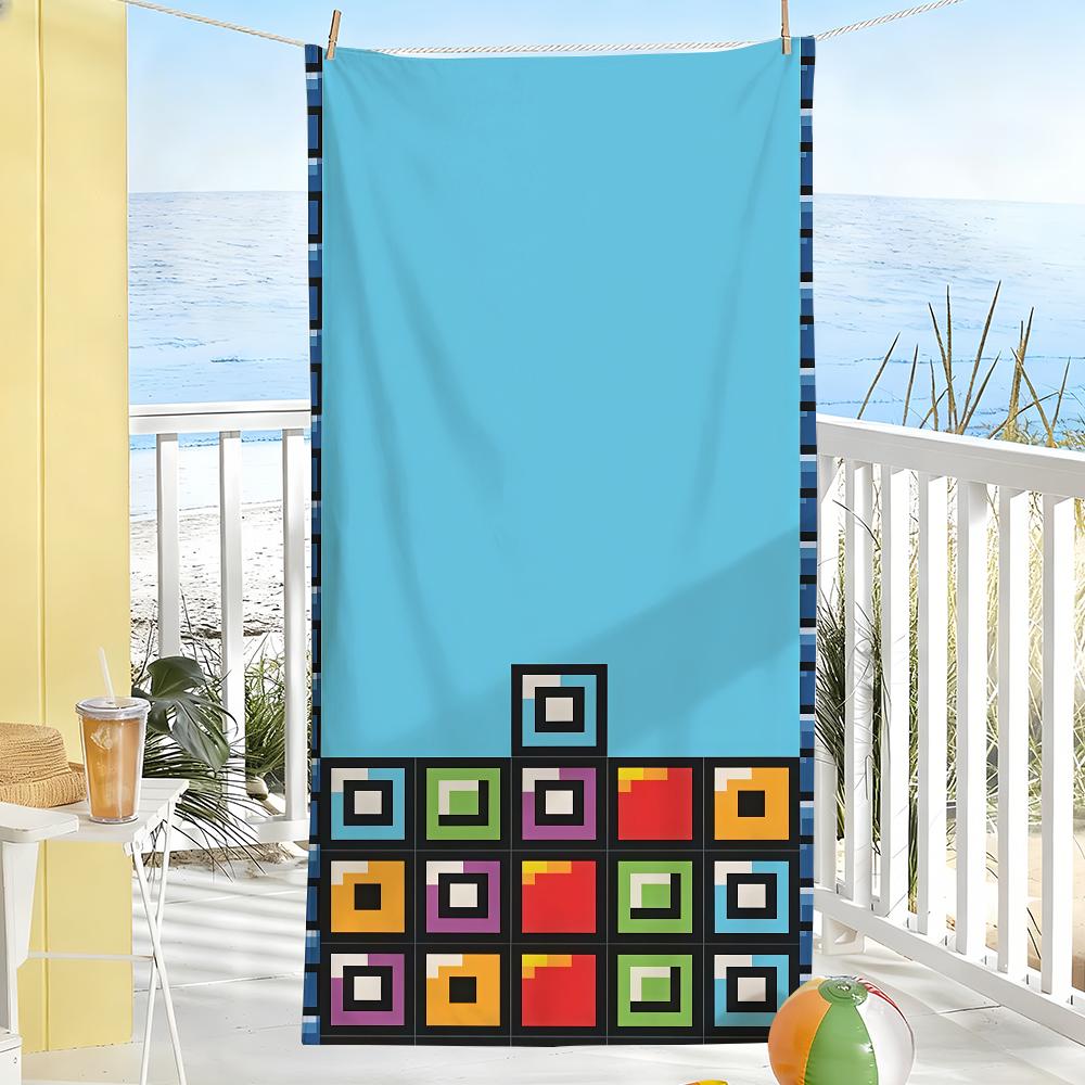 Atrategy game T-TETRIS Towel Drying Bath Towel Applicable To Light Swimming Camping Yoga Beach Out