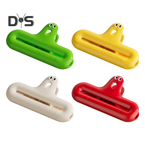 Klipy na sáčky s čipy 4,7 palce Klipy na papírové sáčky na potraviny a svačiny Odolné těsnící úchyty Barevná svářečka sáčků na svačiny a čipsy