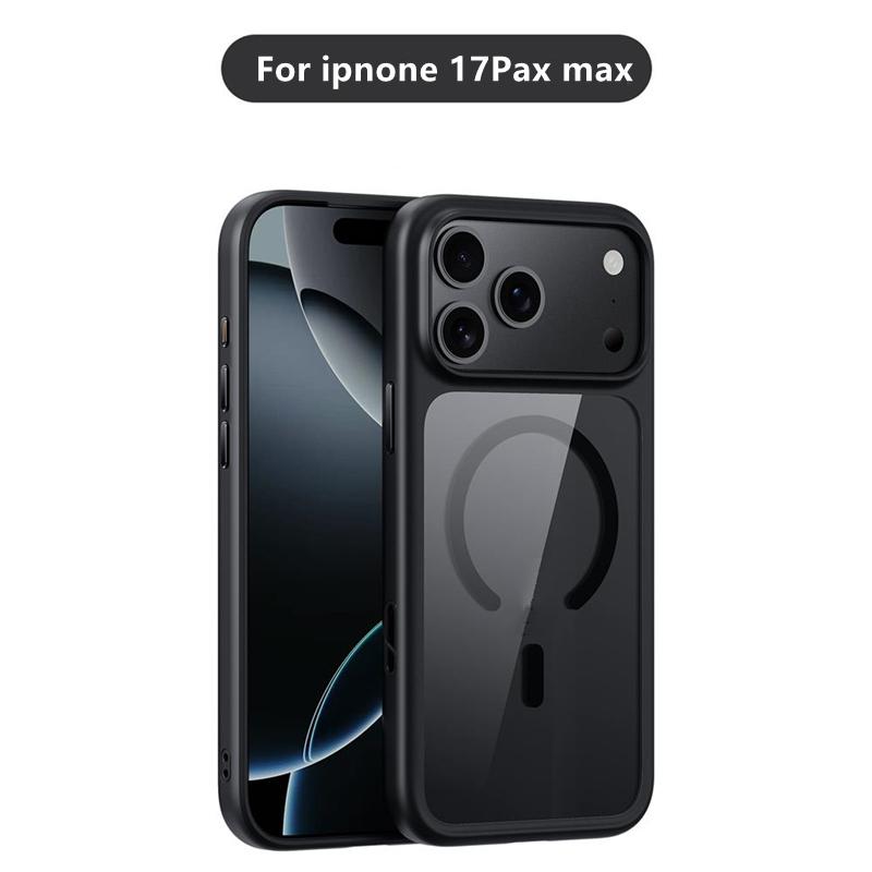 Business Clear Shockproof for Magsafe Case for IPhone 17 Pro Max Air Active Touch Camera Button Wireless Charging Protect Cover iPhone Air