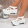 Large size platform sports sandals women's summer new one-word belt light sports shoes women