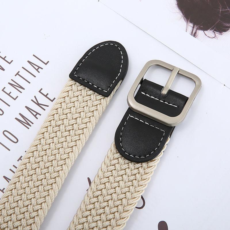 Stylish Canvas Belt For Men And Women With Unique Braided Design And No Hole Feature