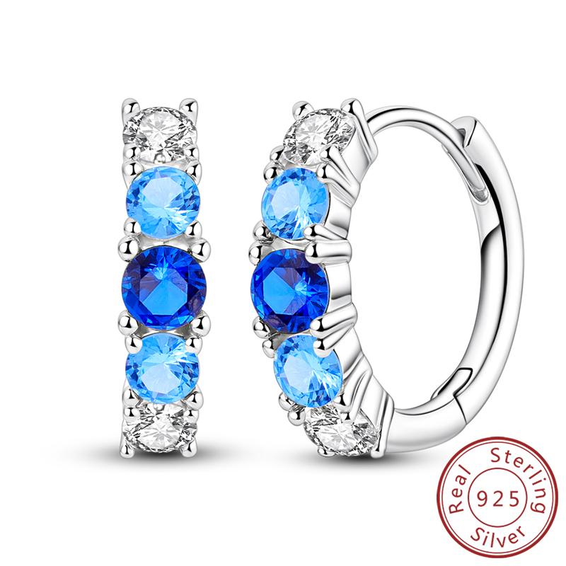 925 Silver Earrings Starry Pearl Devil Eye Simple Drop Stud Hoop Earrings for Women Girl Fashion Jewery Accessories
