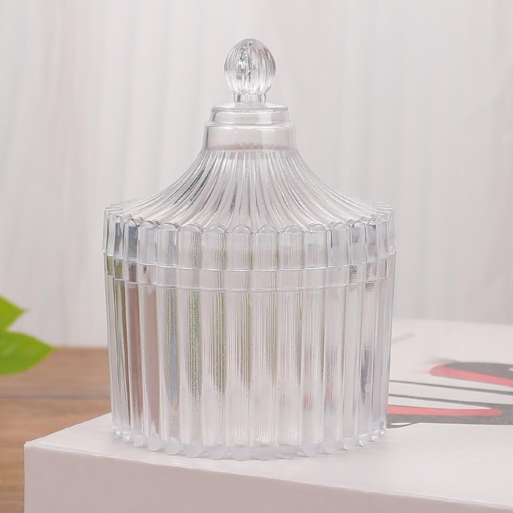 Transparent PS Round Plastic Storage Box with Lid Candy Packaging Box Wedding Candy Box Party Gift Box Jewelry Storage Box