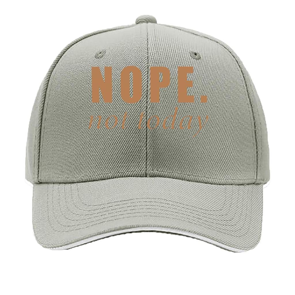 NOPETOTDAY Unisexs Classic with NOPE not today Print  Soft Breathable  Mixed Colors for Outdoor  Sandwich Baseball Cap
