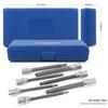 20-Piece Hex Socket Screwdriver Set with Extended Bits and Hex Wrench