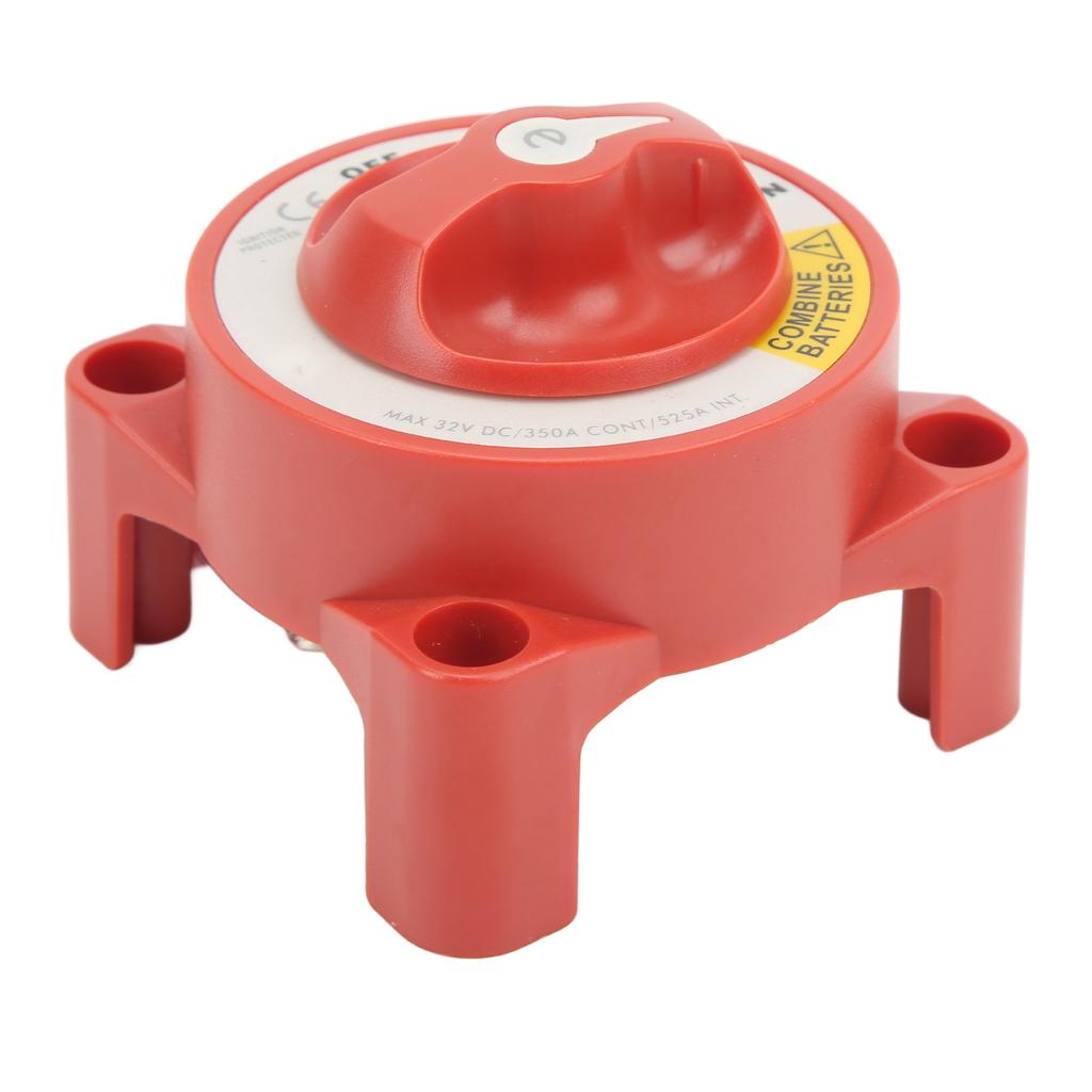 350A Battery Isolator Switch Waterproof 4 Studs Rotary Knob On Off Switch for Marine Boat RV